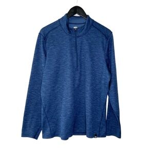 REI Half-Zip Top Midweight Base Layer Half-Zip Top Long Sleeve Blue